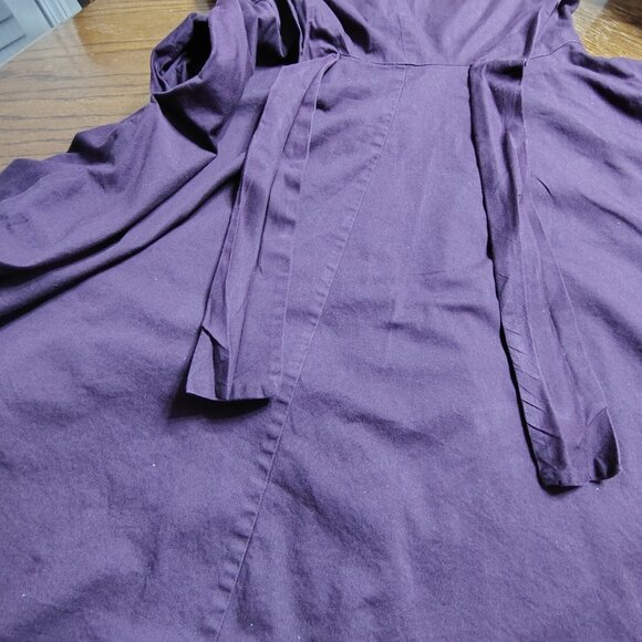 Dress with Pockets and Built In Belt and Flowy Skirt - Picture 4 of 8